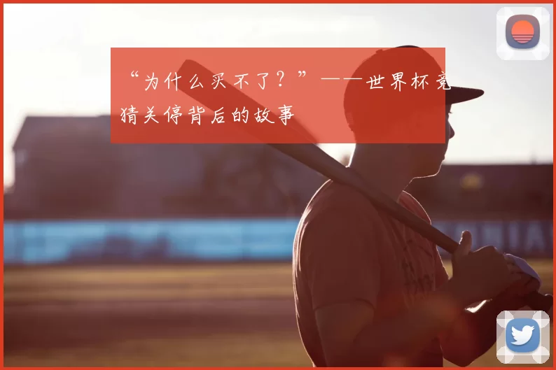 “为什么买不了?”——世界杯竞猜关停背后的故事