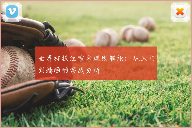 世界杯投注官方规则解读：从入门到精通的实战分析