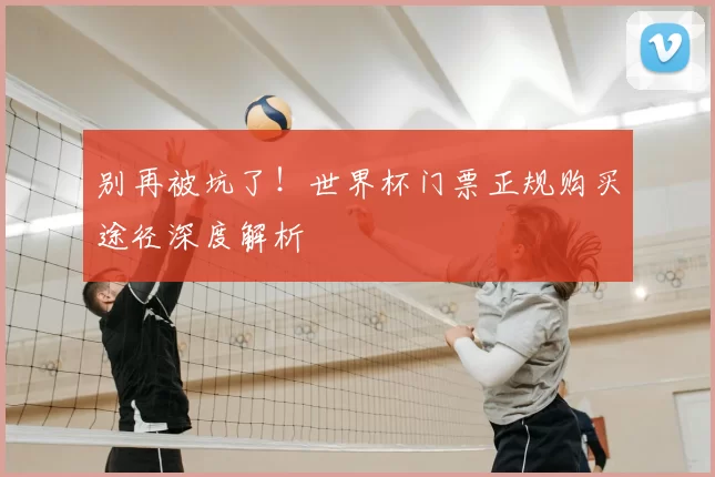 别再被坑了!世界杯门票正规购买途径深度解析