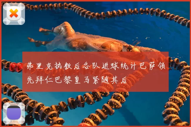 弗里克执教后各队进球统计巴萨领先拜仁巴黎皇马紧随其后