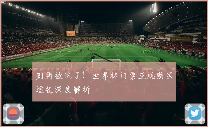 别再被坑了!世界杯门票正规购买途径深度解析