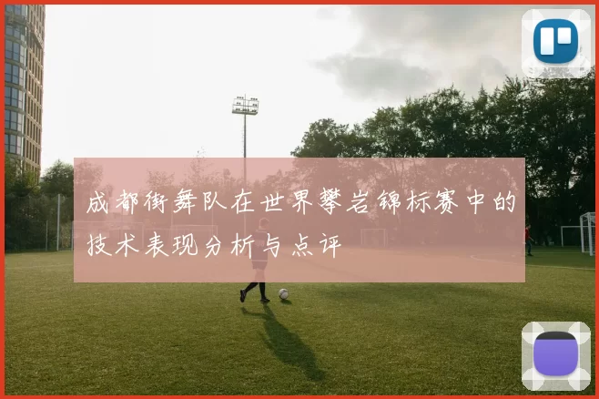 成都街舞队在世界攀岩锦标赛中的技术表现分析与点评